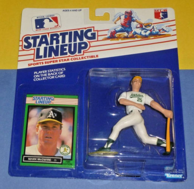1989 MARK MCGWIRE Oakland Athletics A's Bash Brother Starting Lineup