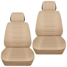 Front set car seat covers fits 1997-2020 Toyota Camry    solid sand