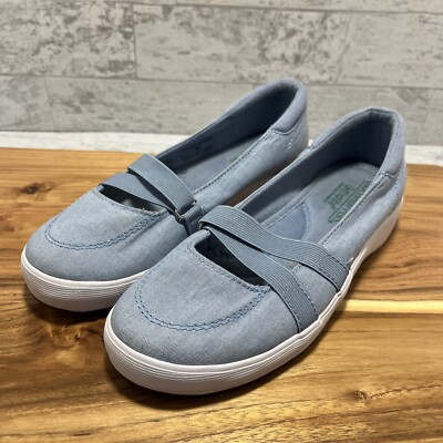Grasshoppers Keds Slip-on Mary Jane Comfort Shoes Sz M Light