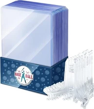 Hard Trading Cards Sleeves Plastic Card Case Cover 3x4 Collector Clear 