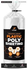 Clear Plastic Sheeting - 10' x 25' Roll - Heavy Duty 3 Mil Poly Sheet - Waterpro