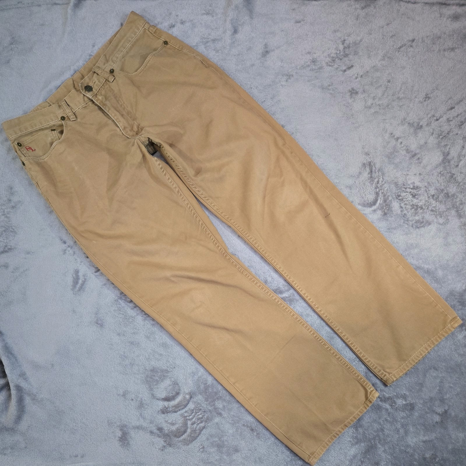 Polo Ralph Lauren Hampton Relaxed Straight Leg Pants Men Sz 32×30 Tan Khaki