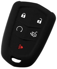KeyGuardz Keyless Entry Remote Car Smart Key Fob Outer Shell Cover Soft Black