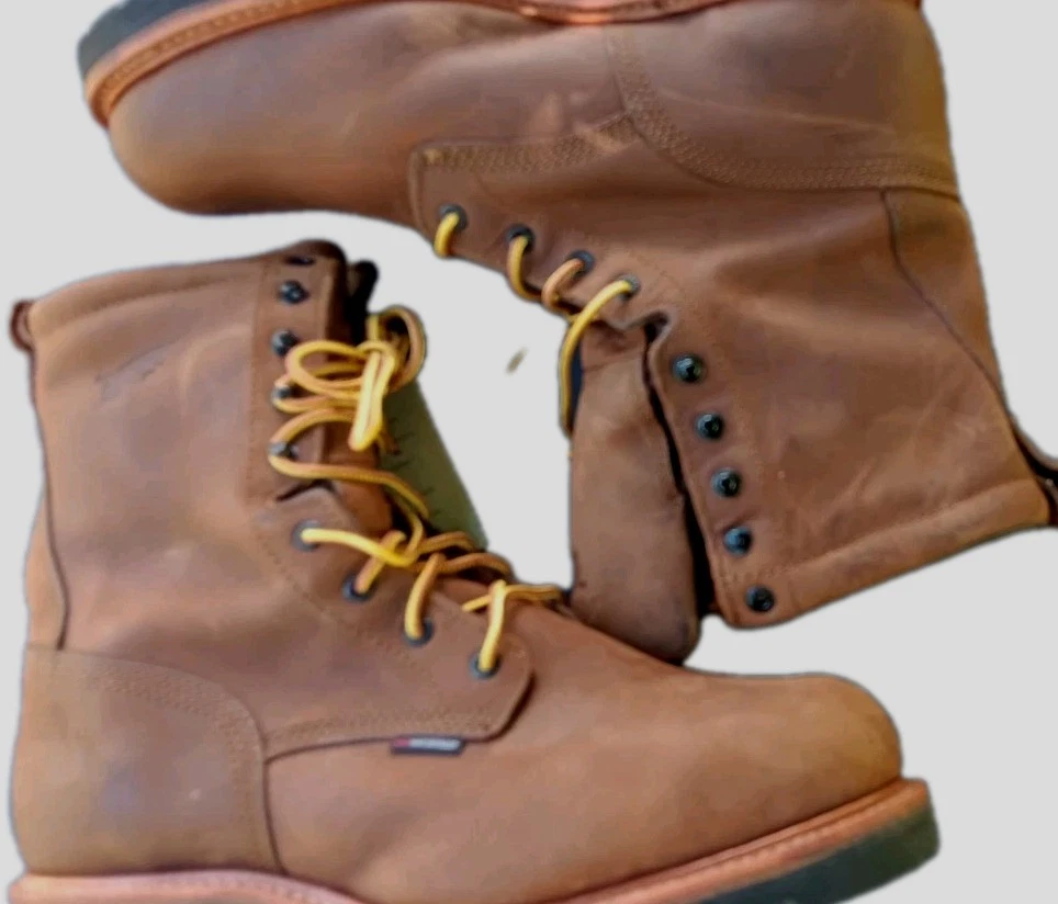 RED WING 4417 Work Boots Sz 10 E2 Logger Waterproof Steel Toe Leather NEW