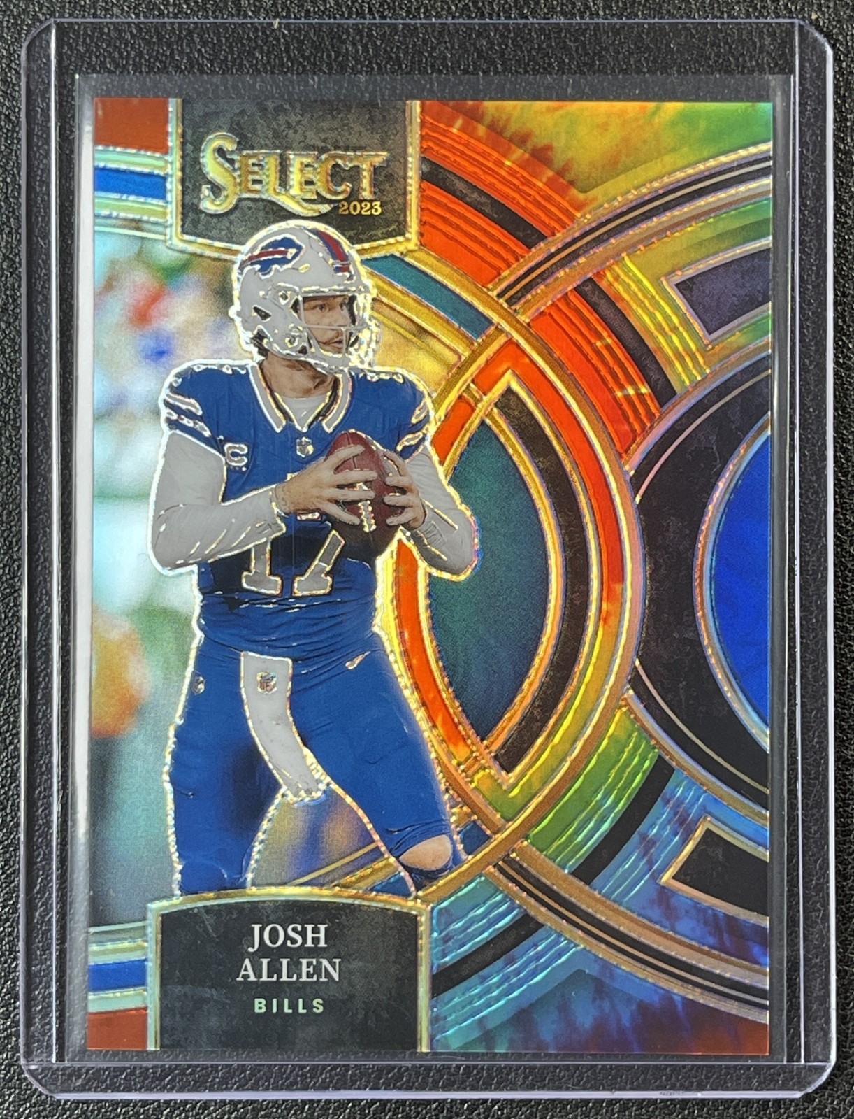 JOSH ALLEN 2023 PANINI SELECT #200 TIE-DYE PRIZM PREMIER 19/25 BILLS