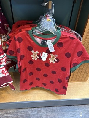 2025 Disney Parks CHRISTMAS Her Universe Mickey and Minnie Gingerbread T-shirt