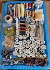 Metallic Thread Bundle Embroidery Craft Job Lot Madeira Kreinik Sulky Mixed