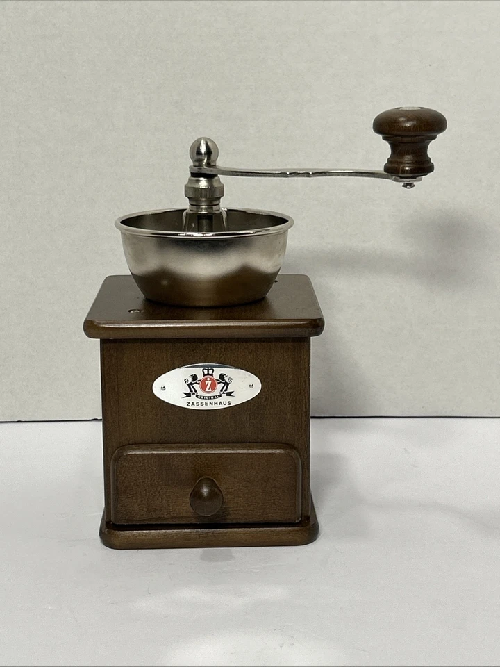 Molinillo/molinillo de café manual Zassenhaus 040012 "Brasilia" MANCHADO OSCURO usado Foto 4 de 4