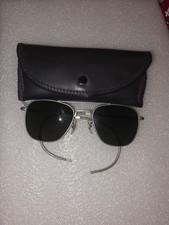 VINTAGE American Optical AO USA 6 1/2 Aviator Prescription Sunglasses C