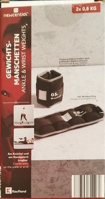 Gewichtsmanschetten 2er Set, 500g Laufgewichte, Fußgewichte, Handgelenke
