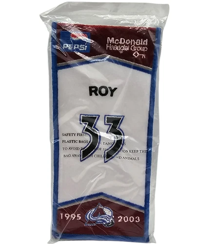 Patrick Roy Mini Retirement Banner Colorado Avalanche NHL Hockey New Sealed