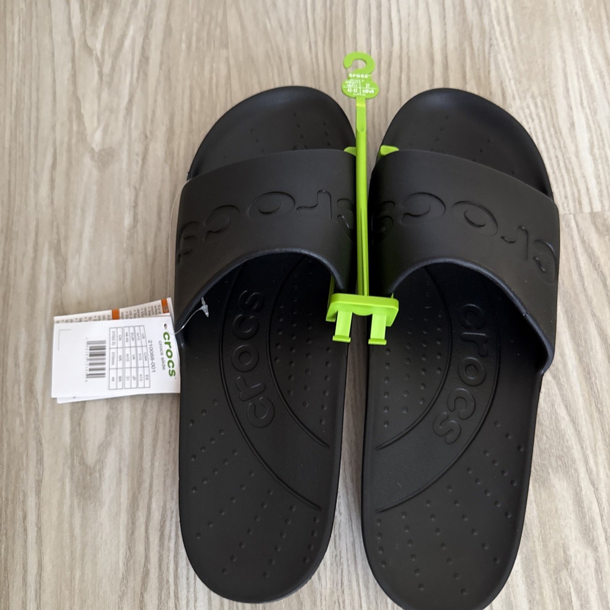 Crocs Slide Black Lightweight Comfort Sandals 210088-001 Mens 11 Womens 12‎ Amazon.com | Crocs Unisex main image 3