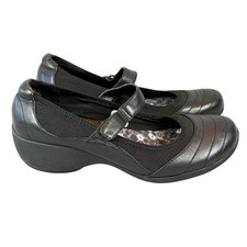 Naturalizer Black Leather Mary Jane Jonnie Shoes Womens 9M