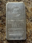 Vintage 10 Troy oz Silver Bar - 999+ Fine Engelhard-with Globe Logo SN#C720925
