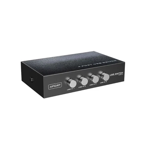 Driver USB Switcher 4 Port Exchangeable Button Control Global Device