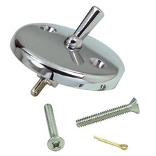 DANCO Bath Tub Overflow Plate with Trip Lever, Chrome, 1-Pack 80991 
