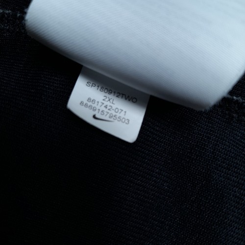Nike Sweater Hoodie Jacket Athletic Größe XXL Schwarz Grau Sport Reißverschluss - Bild 13 von 13