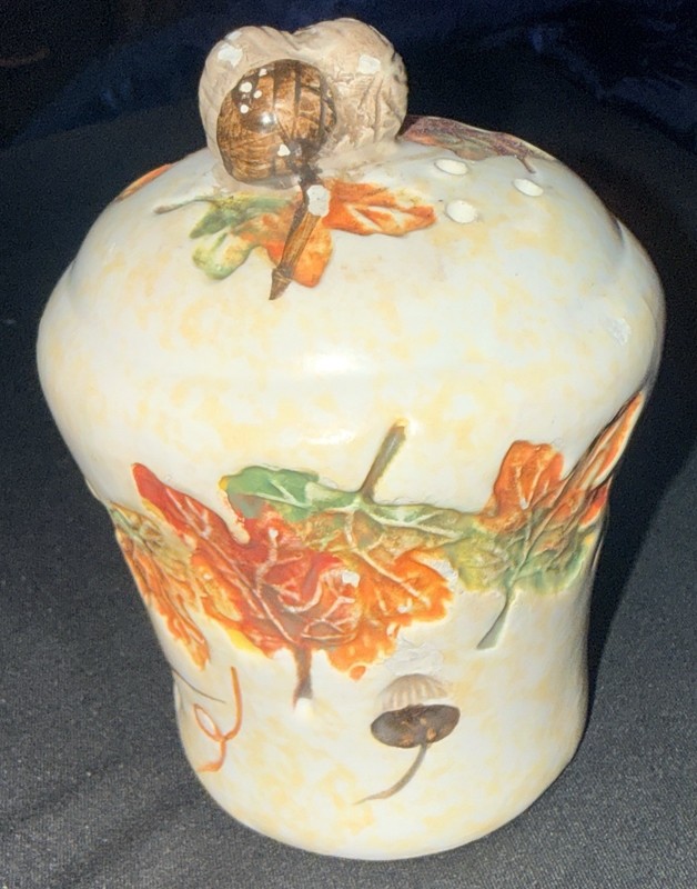 *VINTAGE* (1) GKRO Fall & Autumn Themed Salt Or Pepper Shaker w/ Stopper Cork
