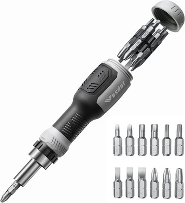 Wesdut 13-In-1 Ratchet Screwdriver Set Tool All in One, [Built to Last] Multi Sc