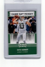 2020 Panini Contenders Draft Picks #4 Justin Herbert Game Day Ticket