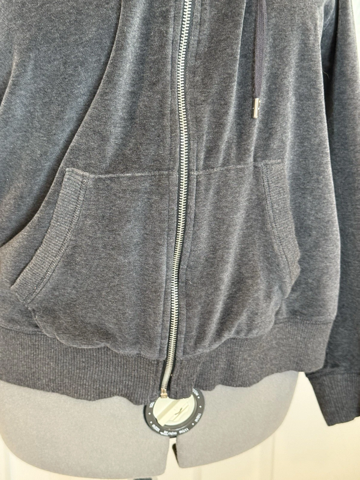 Felpa con cappuccio Michael Michael Kors grigia taglia 1X Stone Embedded PTP 25” in cotone polietilene