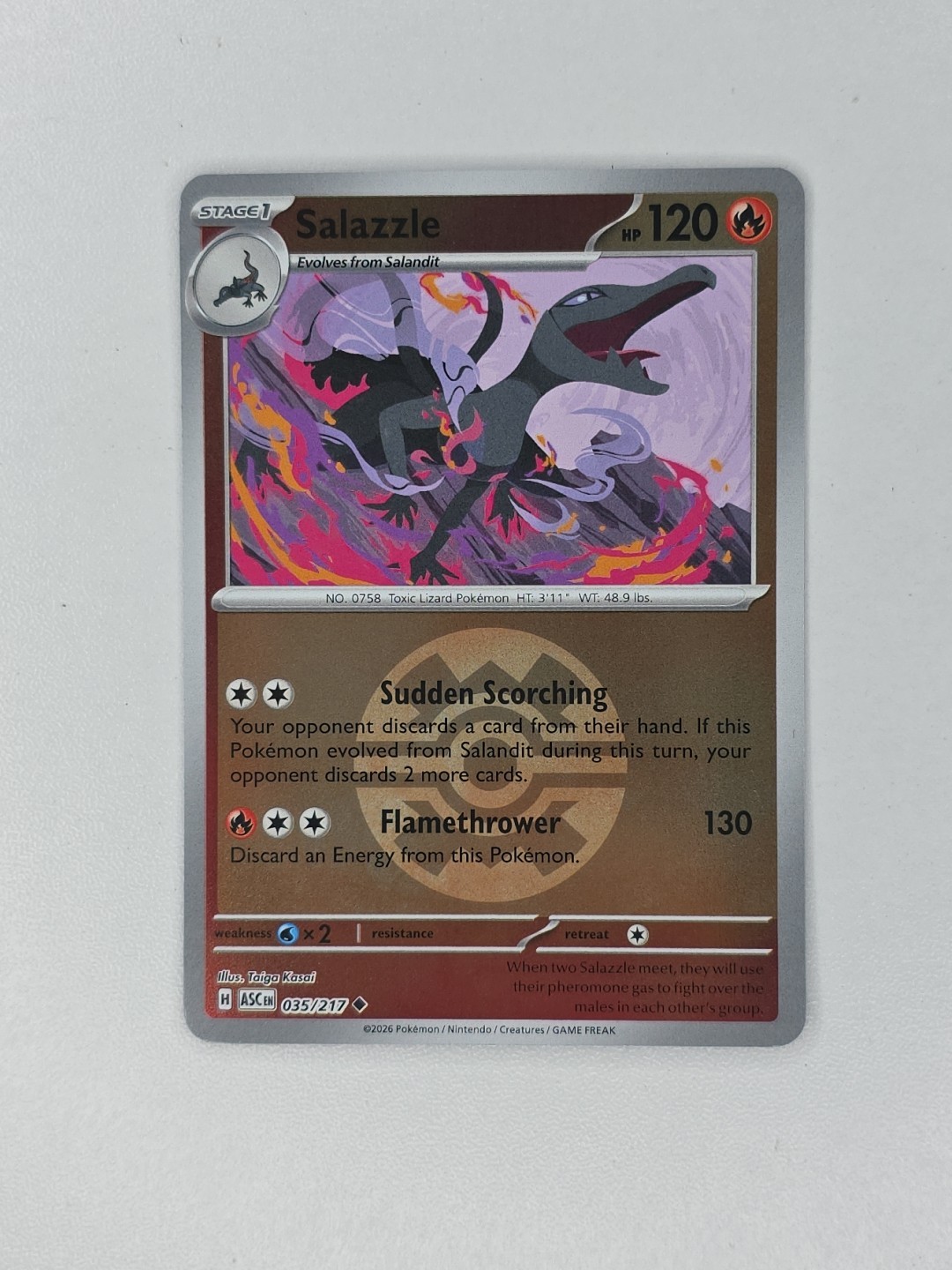 Salazzle - (Quick Ball) 035/217 Me: Ascended Heroes Reverse Holo