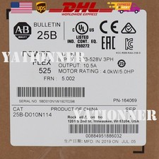 Allen-Bradley 25B-D010N114 PowerFlex 525 4kW 5Hp AC Drive Factory US Free Tax