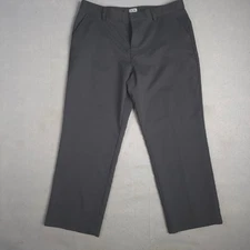Adidas Men Gray Golf Pants Flat Front Straight Fit Size 38x30