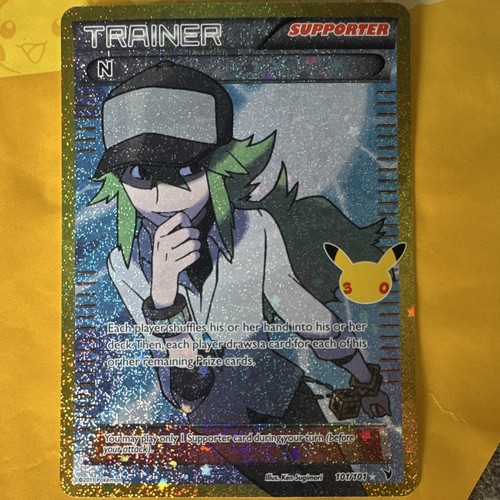 N (Supporter) (Full Art) 101/101 Noble Victories Holo Pokemon Trainer