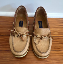 SPERRY Top-Sider Angelgish Women s Boat Tan Leather Boat Shoes Size 6