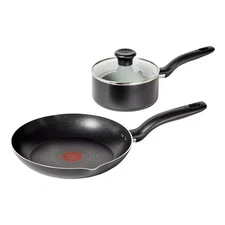 T-Fal Simply Cook 3pc Nonstick 2qt Sauce Pan with Lid and 10.5"