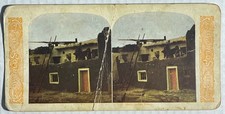 1890s Moki Indian House Hopi Pueblo Stereo View World Series #410 Photo