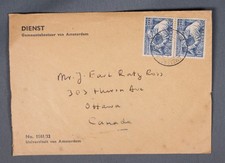 MayfairStamps Netherlands 1950s Pair Mining Industry Anniversary to Ottawa Canad