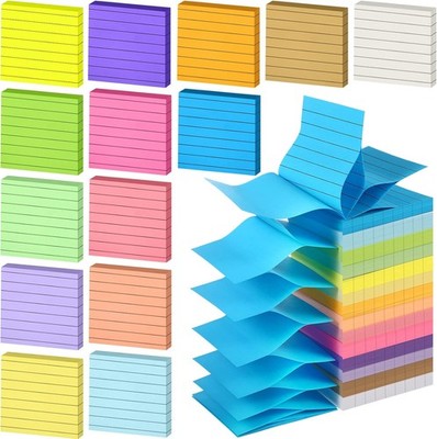 14 Pads  up Stiy Notes 14 Bright Color Lined Refills Easy