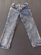 Vintage 1990 Levi’s 505 Husky 14 Husky Acid Wash Jeans Orange Tab Made in USA