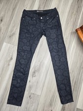 Levi  s Demi Curve Low Rise Skinny Stretch Blue Geometric Jeans Womens 30/32