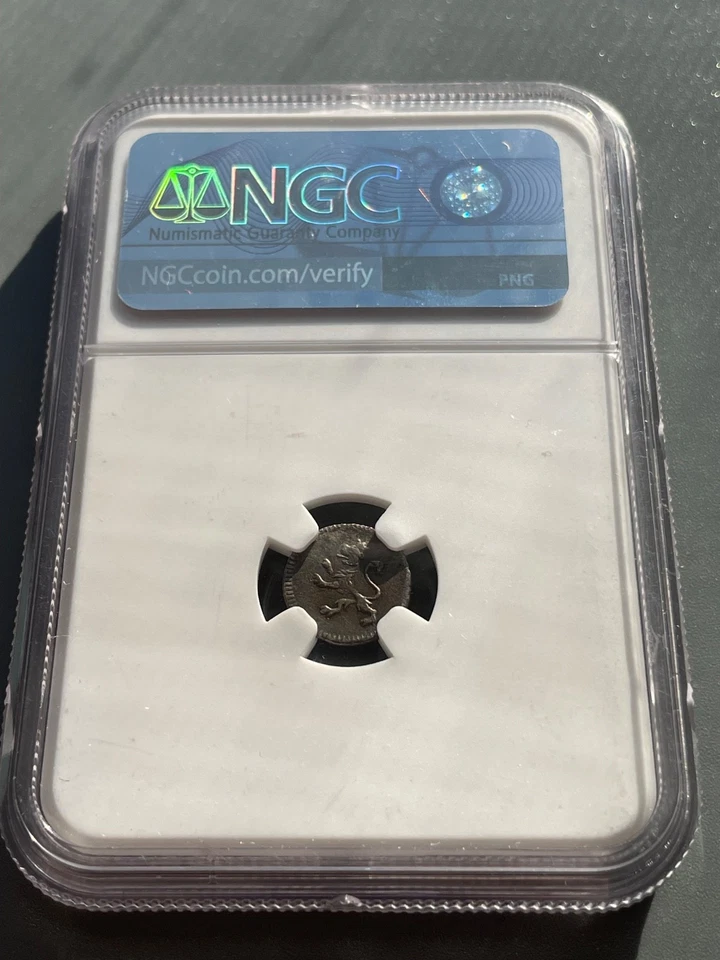 1802 L Perú Rey Español Fernando VII León 1/4 Real NGC AU Detalles Muy Raro Foto 3 de 4