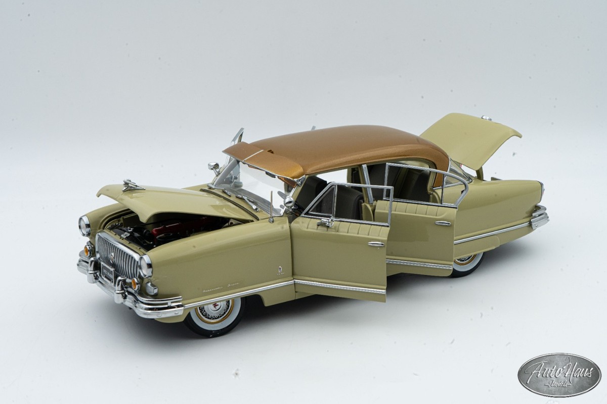 1/18 Sun Star Platinum 1952 Nash Ambassador Airflyte Champagne | eBay