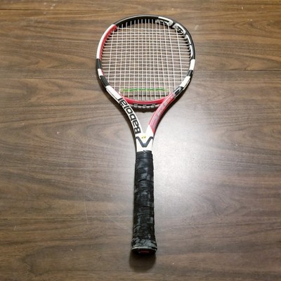 Babolat Aero Storm Tennis Racquet 4 1/2 Grip 98'' sq 11.3 oz Red Black White 