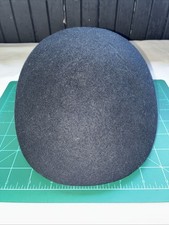 Vintage Park Royal Black 100% Wool  Flat Cap Hat Inside Trim Size M