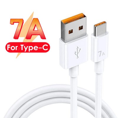 PD 100W 7A Super Fast Charging Phone Data Cable USB Type C Mobile Phone Charge W