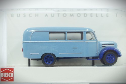 1:87, HO Busch 51851 Robur Garant K 30 Combi en azul claro mercancía nueva | Condition: Neu