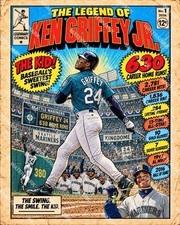Hn825 The Legend Of Ken Griffey Jr Mariners Comic Cover 8x10 11x14 16x20 Photo
