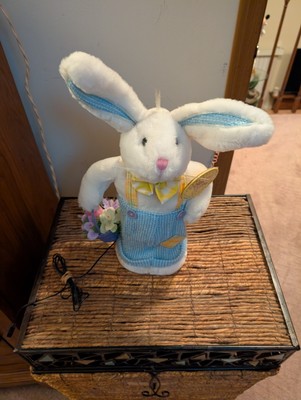 Avon Fiber Optic Bunny Rabbit Easter Spring Decor 13  Skippie Read Needs Adapter