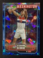 Kyshawn George Rookie Card RC 2025 Topps Chrome Basketball Sapphire #158