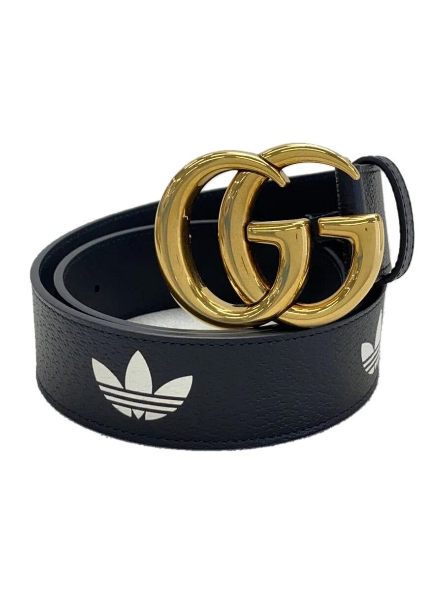 Ceinture à boucle GUCCI GG cuir BLK homme 406831 U4DAT 75 30 525040