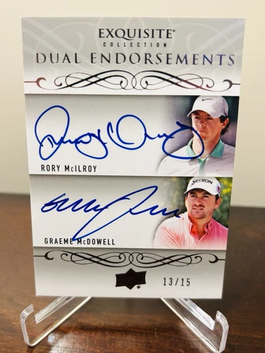 2014 Exquisite Collection Dual Endorsements RORY MCILROY / McDowell #13/15 Auto!