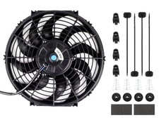 Universal Automotive Electric Radiator Fan Cooling Slim Fans 15V Pull 12 Inch