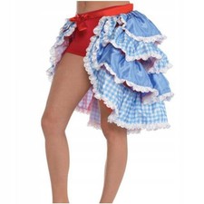 Trachtenrock Damen kariert blau-weiß sexy Größe S/m/l