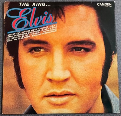 ELVIS,THE KING ELVIS,VINTAGE UK 1st PRESS ALBUM,12  LP33.VG+/EX